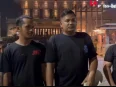 Koordinator aksi Afan Safrian bersama pemuda saat aksi protes penanganan karhutla di Palangka Raya, Kalimantan Tengah. Desak Menhut Raja Juli Dicopot