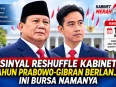 Ilustrasi Prabowo Subianto dan Gibran Rakabuming Raka terkait sinyal reshuffle Kabinet Merah Putih dua tahun pemerintahan Prabowo-Gibran.